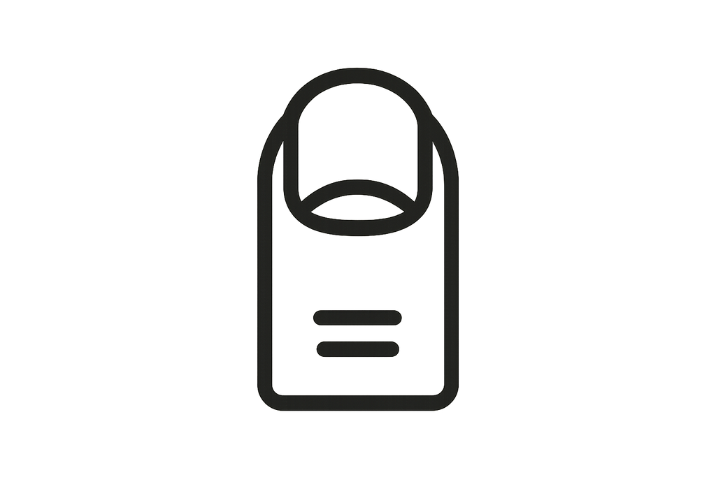finger with nail icon