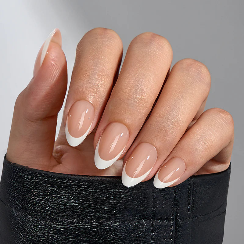 SET UNGHII FALSE CU TIPS GEL-X™ Office Oval French
