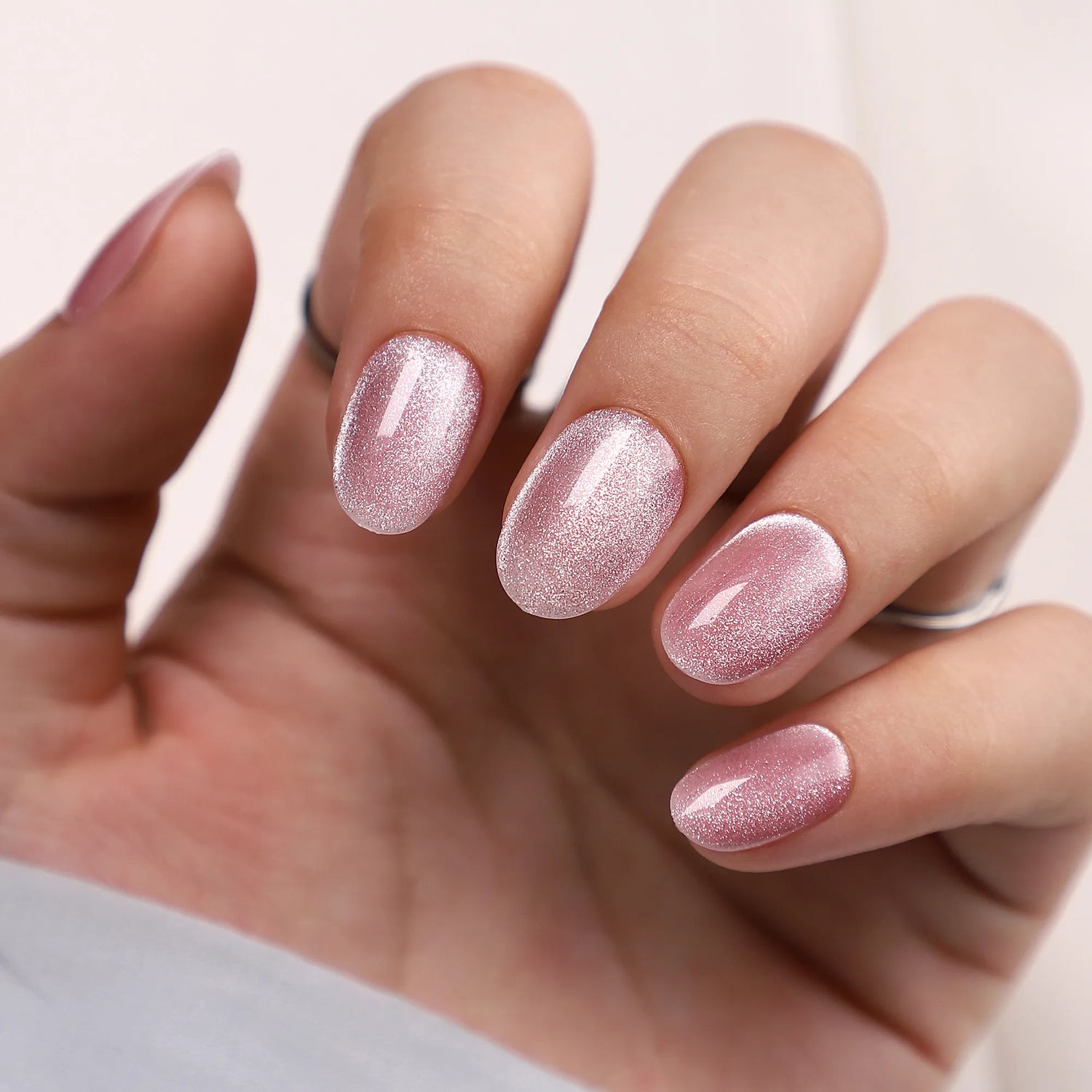 KIT UNGHII PRESS-ON Pink Elipse