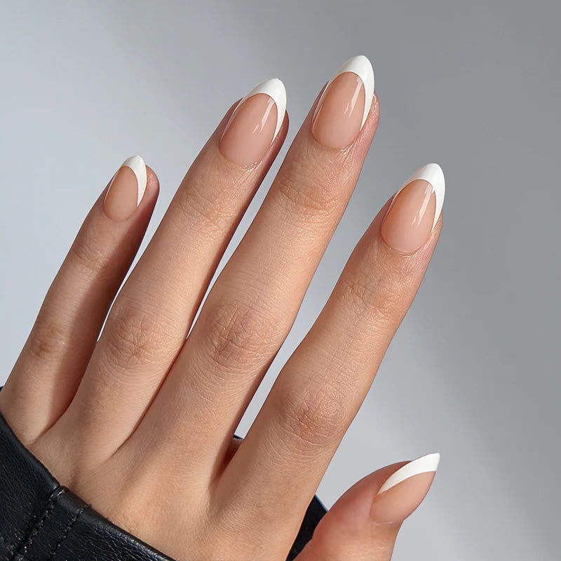 SET UNGHII FALSE CU TIPS GEL-X™ Office Oval French