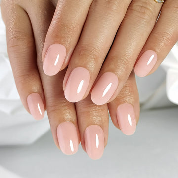KIT UNGHII PRESS-ON Beige Oval
