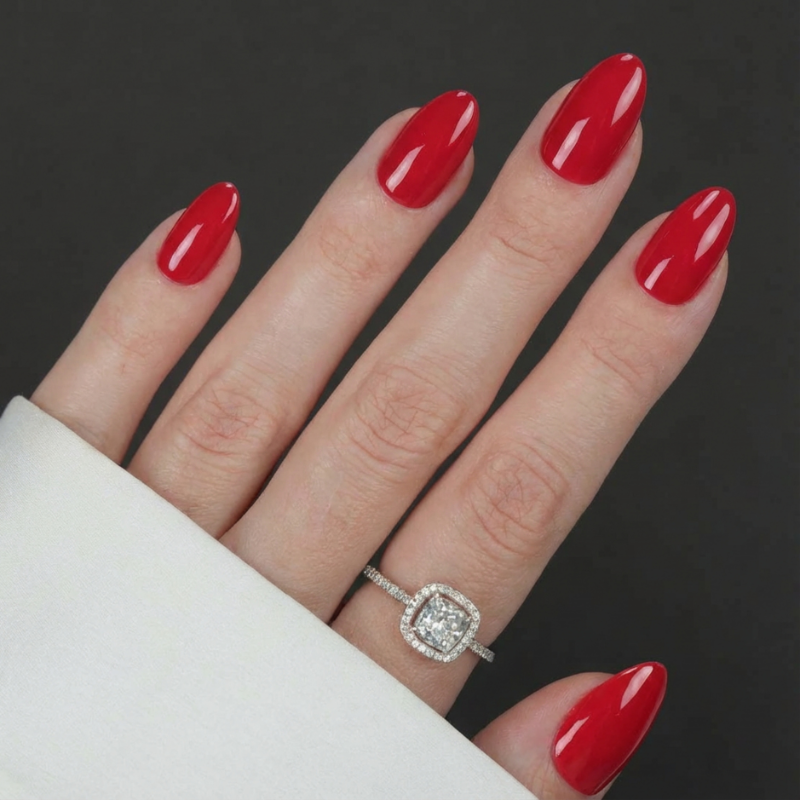 SET UNGHII FALSE CU TIPS GEL-X™ Rouge Love