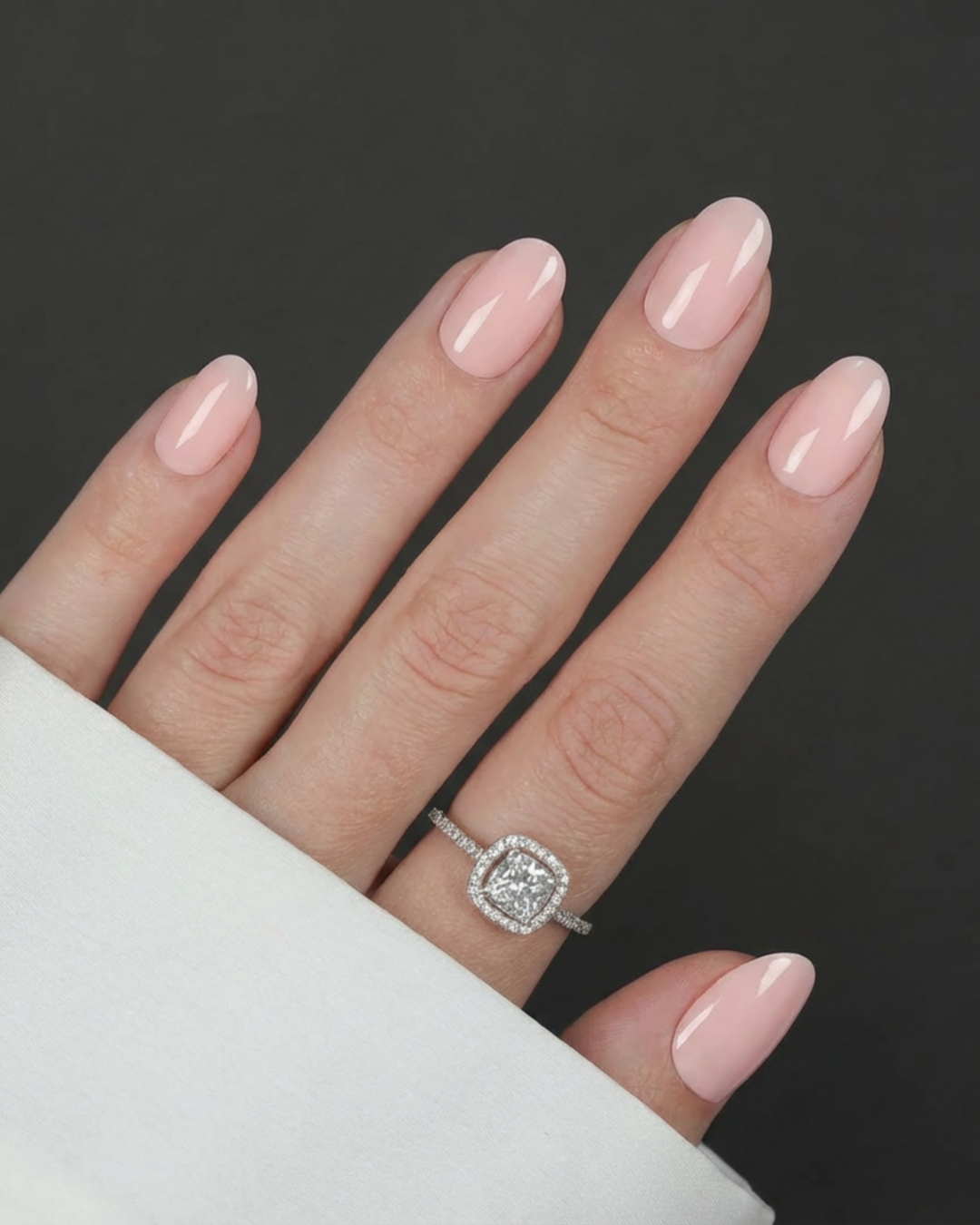 KIT UNGHII PRESS-ON Beige Oval