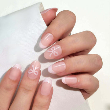 KIT UNGHII PRESS-ON Blush Bows
