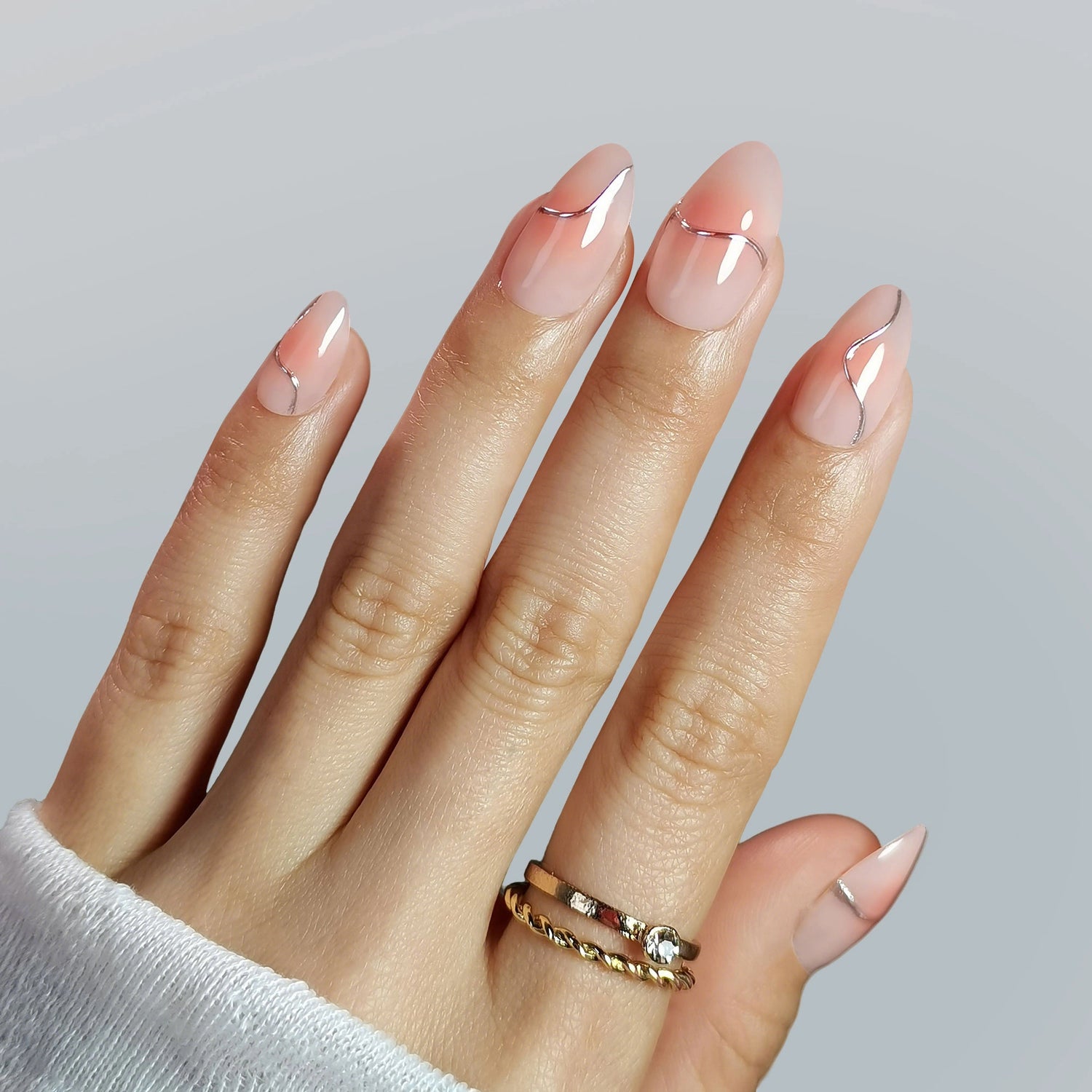 KIT UNGHII PRESS-ON Degrade Lines