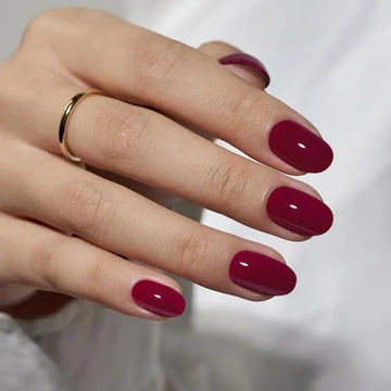KIT UNGHII PRESS-ON Dark Burgundy