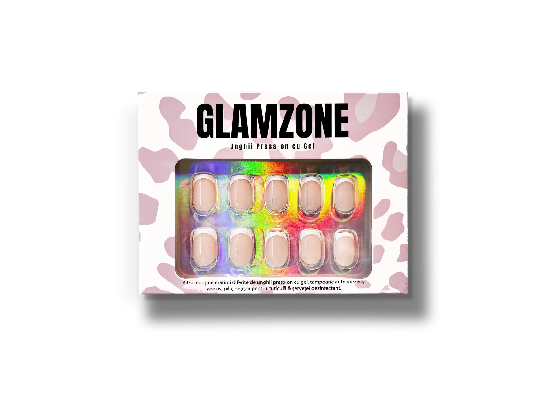 SET UNGHII FALSE CU TIPS GEL-X™ Office French - Glamzone