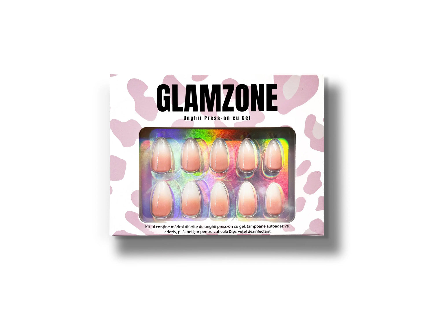 KIT UNGHII PRESS-ON Vanilla Cream - Glamzone