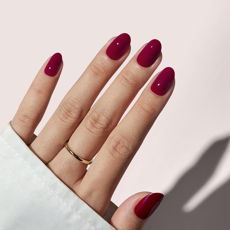 KIT UNGHII PRESS-ON Dark Burgundy