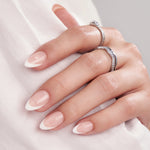 SET UNGHII FALSE CU TIPS GEL-X™ Office Oval French - Glamzone