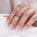 SET UNGHII FALSE CU TIPS GEL-X™ Office Oval French - Glamzone